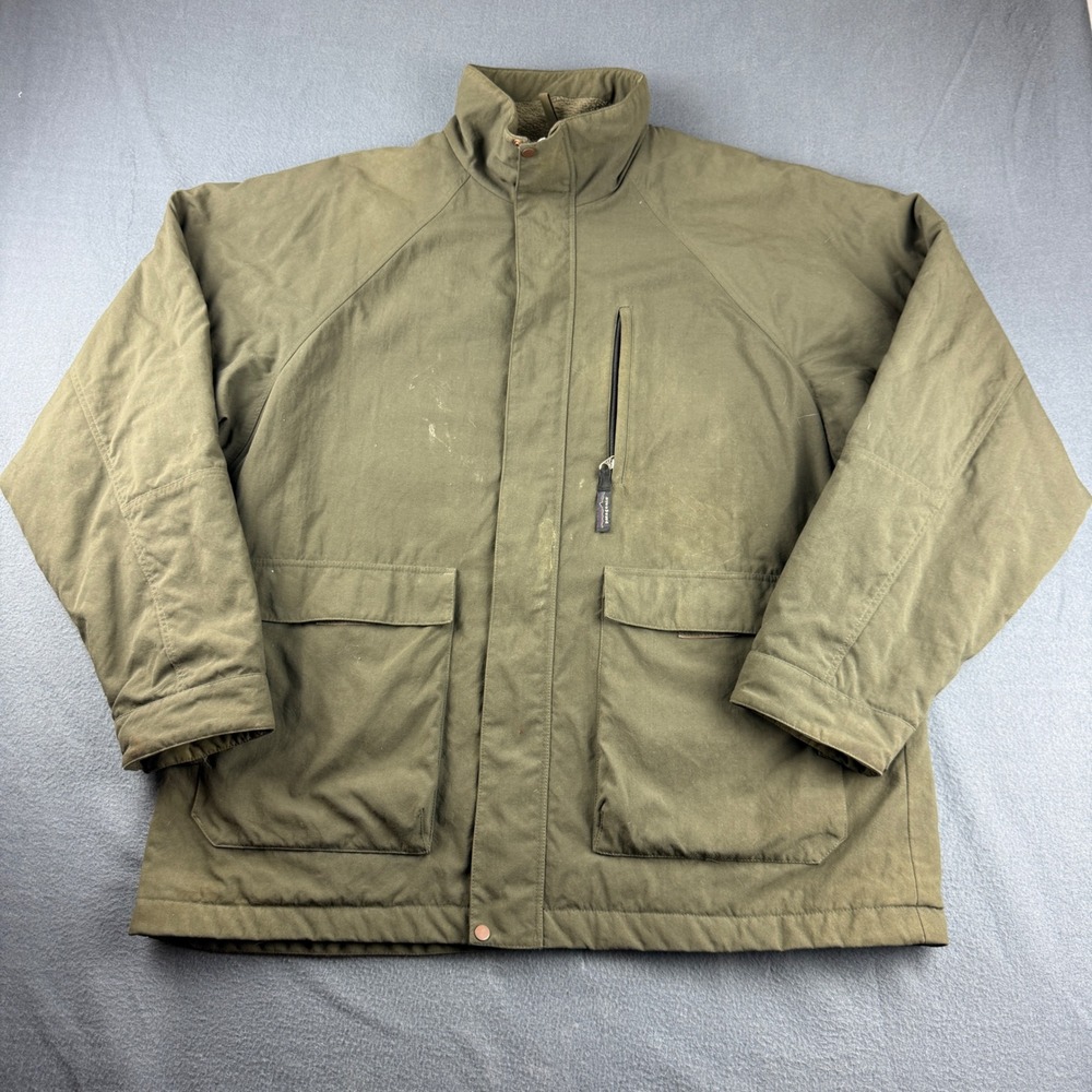 Vintage Patagonia Escape Jacket Men's L Green Fleece Lined Chore Gorpcore Parka